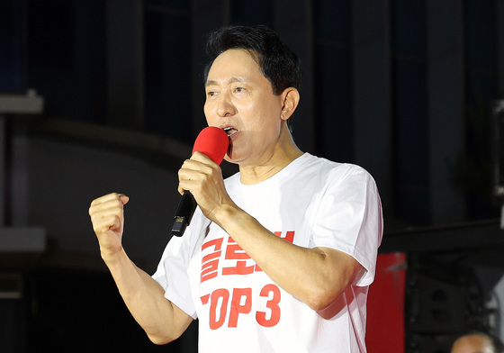오세훈, 절박한 막판 유세
