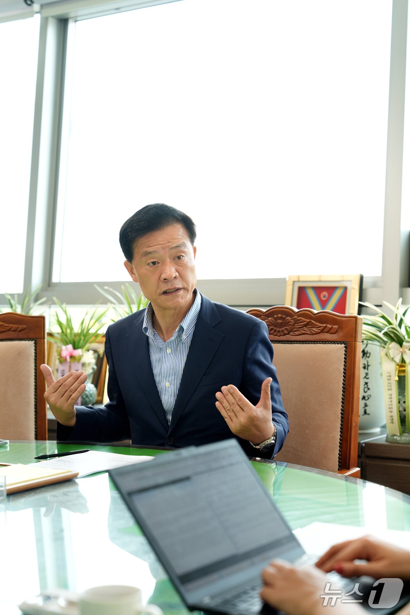 본문 이미지 - 이승로 성북구청장이 지난 18일 서울 성북구청에서 뉴스1과 인터뷰를 하고 있다. (성북구청 제공)