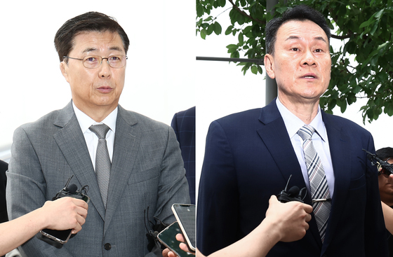 2차 종합특검 소환 조사 출석하는 홍장원·김명수