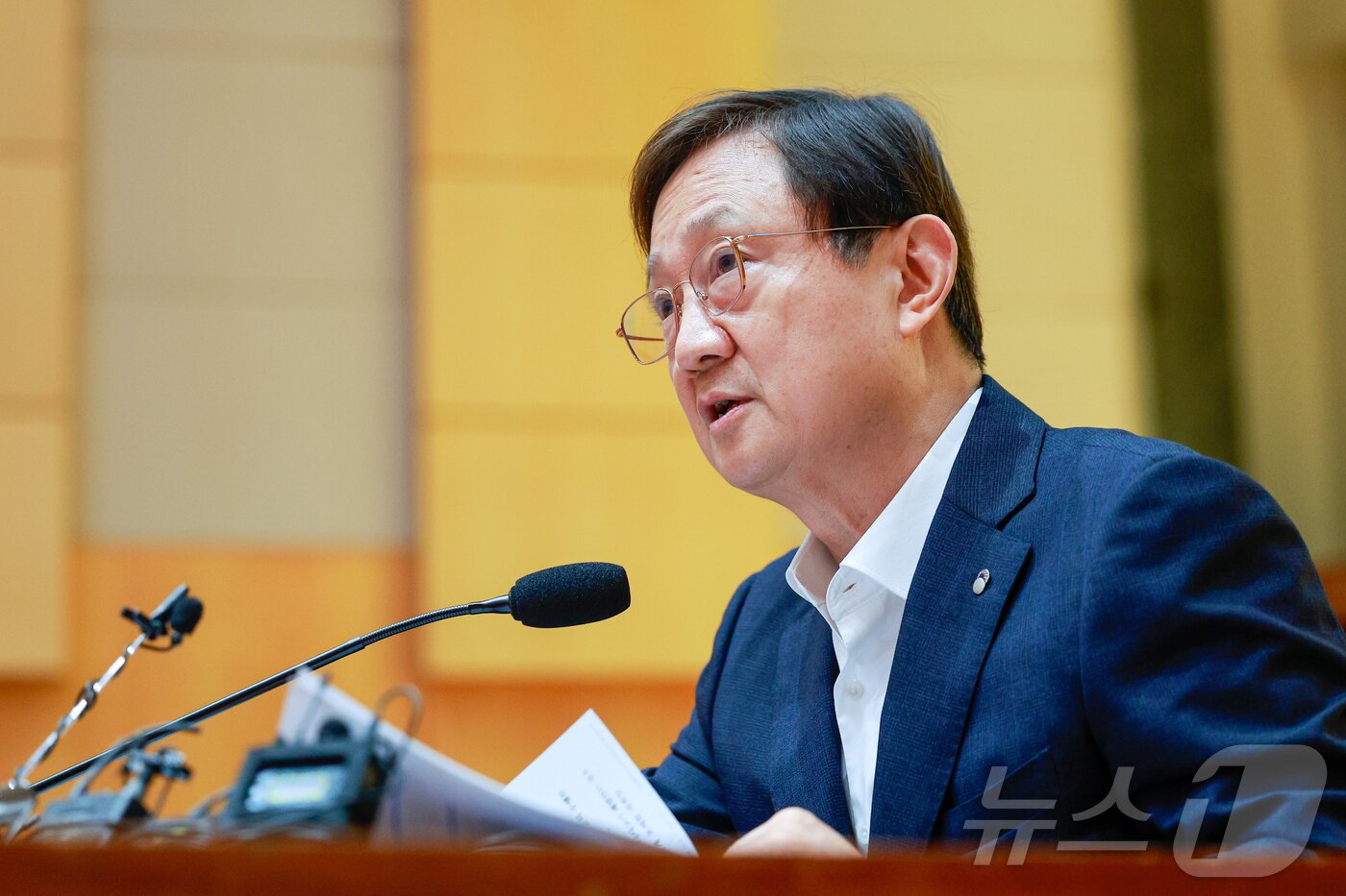 본문 이미지 - 이찬진 금융감독원장이 22일 서울 여의도 금감원에서 열린 기자간담회에 참석해 모두 발언을 하고 있다. 2026.6.22 ⓒ 뉴스1 안은나 기자