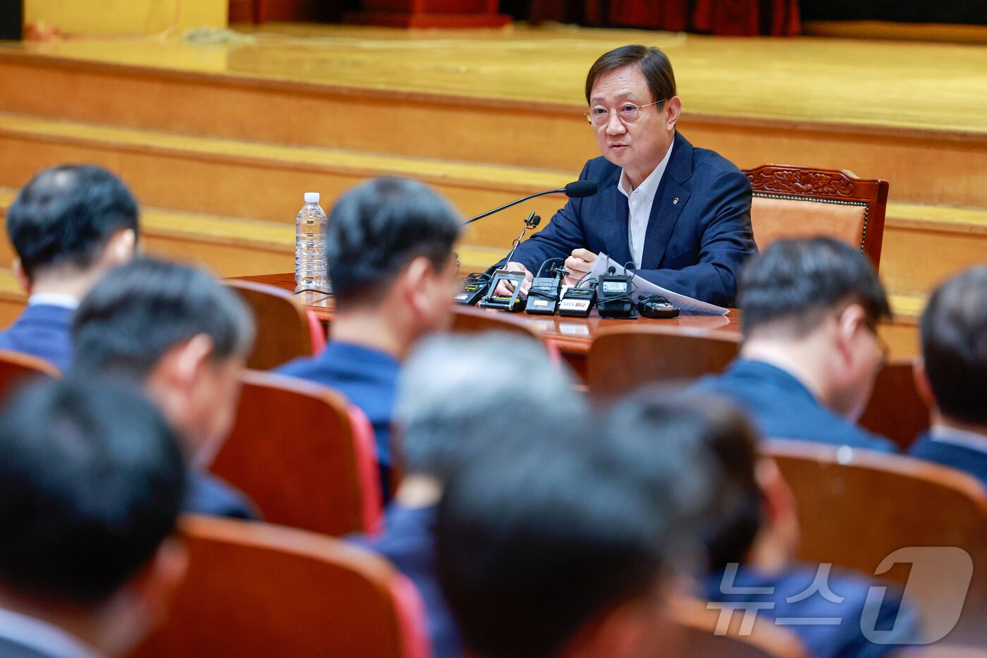본문 이미지 - 이찬진 금융감독원장이 22일 서울 여의도 금감원에서 열린 기자간담회에 참석해 모두 발언을 하고 있다. 2026.6.22 ⓒ 뉴스1 안은나 기자