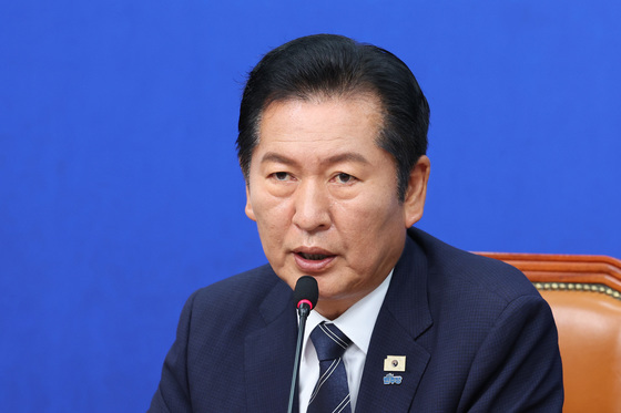 최구위원회의 발언하는 정청래 대표
