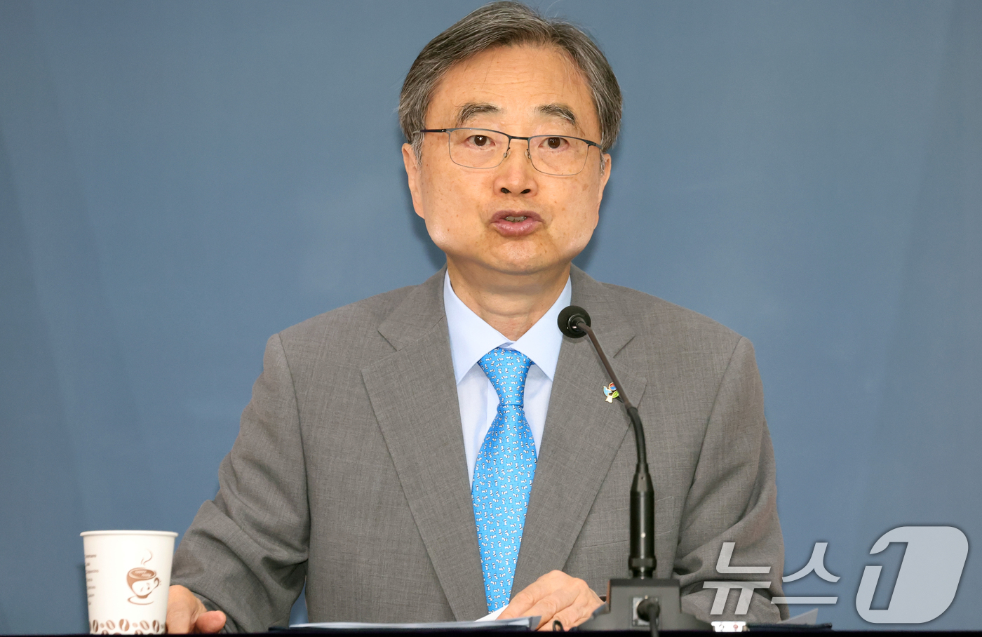 (서울=뉴스1) 김명섭 기자 = 조현 외교부 장관이 22일 오전 서울 종로구 정부서울청사 별관에서 열린 출입기자단 간담회에서 모두 발언을 하고 있다. 2026.6.22/뉴스1