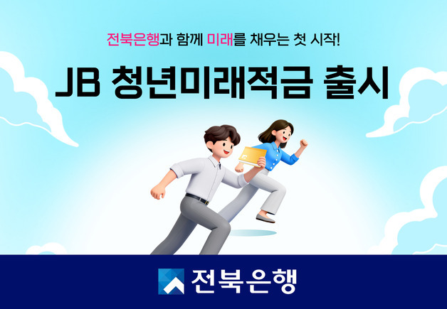 "최고 연 7.0% 혜택"…전북은행, 정책금융 'JB 청년미래적금' 가입 개시