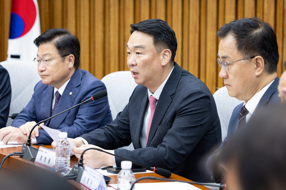 발언하는 정희용 국민의힘 사무총장