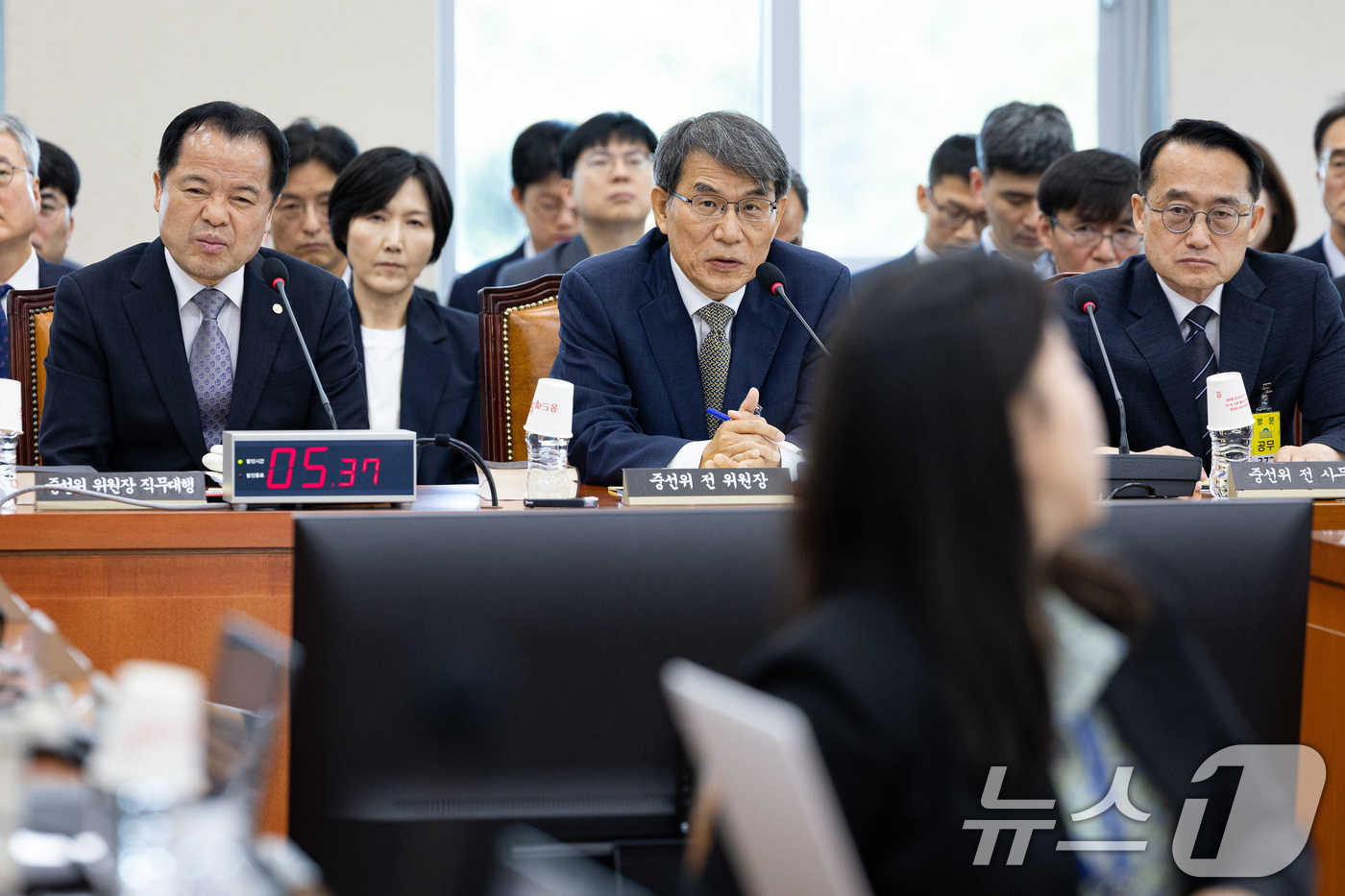 (서울=뉴스1) 유승관 기자 = 노태악 전 중앙선거관리위원장이 23일 서울 여의도 국회에서 열린 제436회 국회(임시회) 제9회 전국동시지방선거 투표용지 부족 사태 등 국민참정권 …