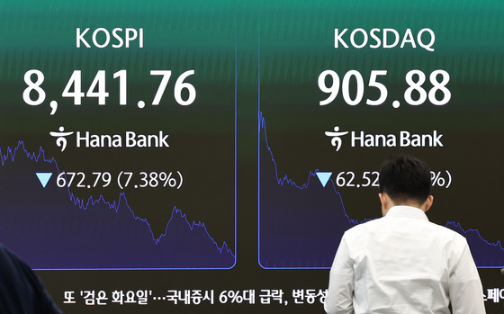 '또 검은 화요일'…코스피 7% 급락