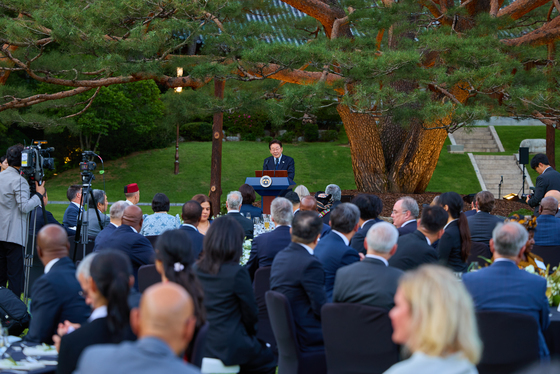 이재명 대통령, 주한외교단 만찬 발언
