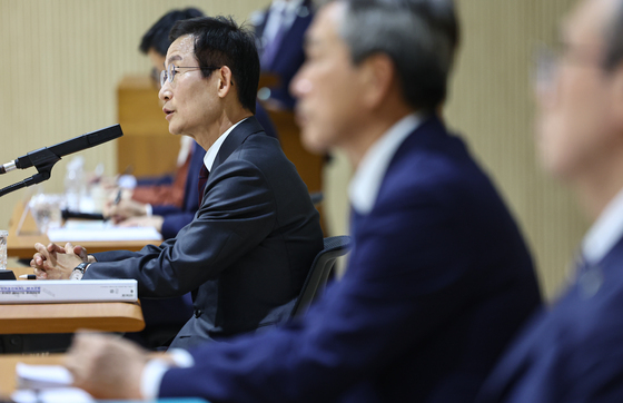 기자간담회 갖는 김호철 감사원장