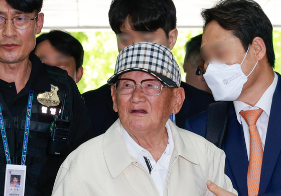 영장실질심사 출석하는 이만희 신천지 총회장