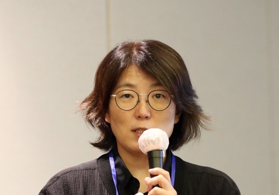 제주플러스포럼 발표하는 김미복 선임연구위원