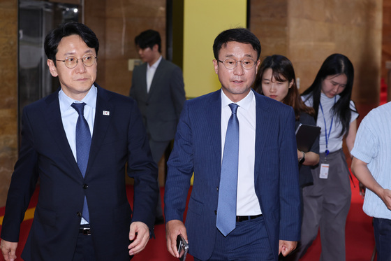 여야 원내대표 회동 마친 한병도·천준호