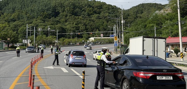 단양경찰, 출근 시간대 음주 운전 불시 단속…3명 적발