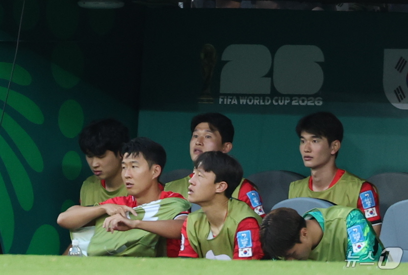 (몬테레이(멕시코)=뉴스1) 박지혜 기자 = 대한민국 축구국가대표 손흥민이 24일(현지시간) 멕시코 몬테레이 스타디움에서 열린 2026 북중미 월드컵 A조 조별리그 3차전 대한민국 …