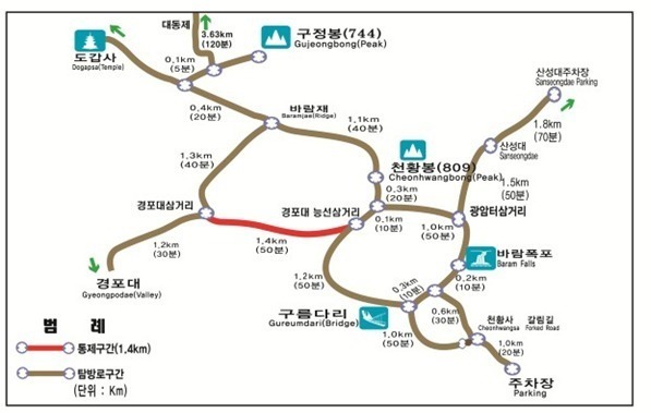 월출산국립공원 7~8월 정비공사…탐방로 일부 구간 출입 통제