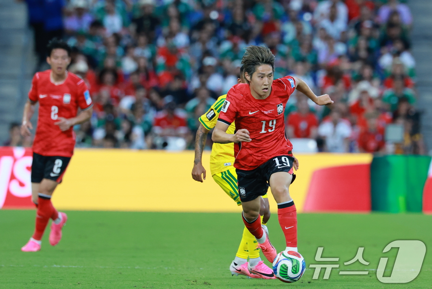 (몬테레이(멕시코)=뉴스1) 임세영 기자 = 대한민국 축구국가대표팀 이강인이 24일(현지시간) 멕시코 몬테레이 스타디움에서 열린 2026 북중미 월드컵 A조 조별리그 3차전 대한민 …