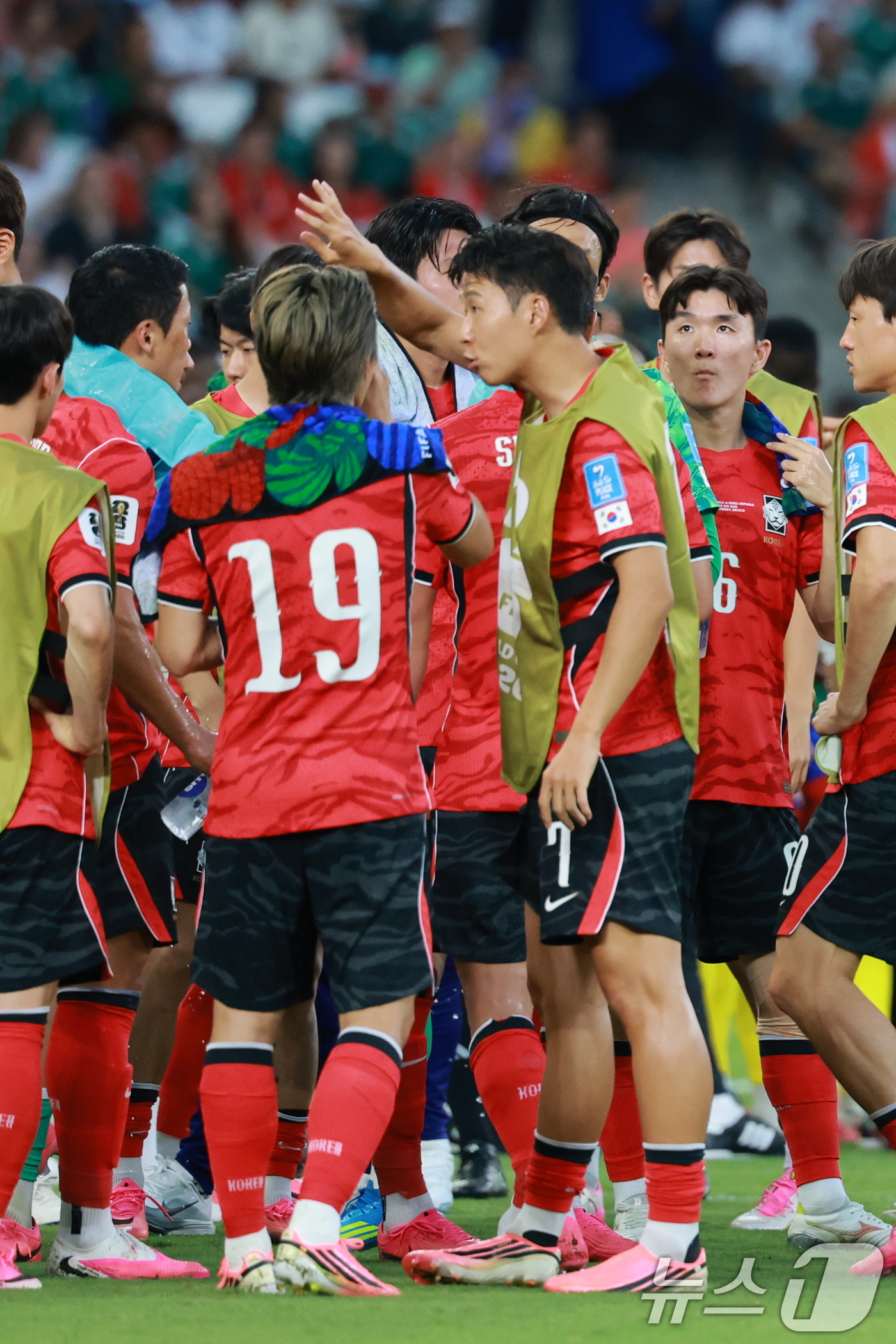 (몬테레이(멕시코)=뉴스1) 임세영 기자 = 대한민국 축구국가대표팀 손흥민이 24일(현지시간) 멕시코 몬테레이 스타디움에서 열린 2026 북중미 월드컵 A조 조별리그 3차전 대한민 …
