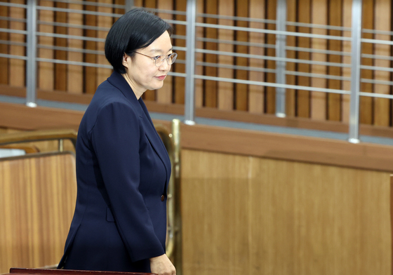 인사청문회 출석하는 한성숙 총리 후보자
