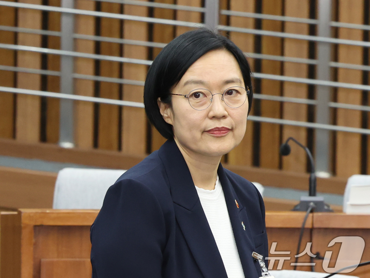 (서울=뉴스1) 황기선 기자 = 한성숙 국무총리 후보자가 25일 서울 여의도 국회에서 열린 인사청문회에 출석하고 있다. 2026.6.25/뉴스1