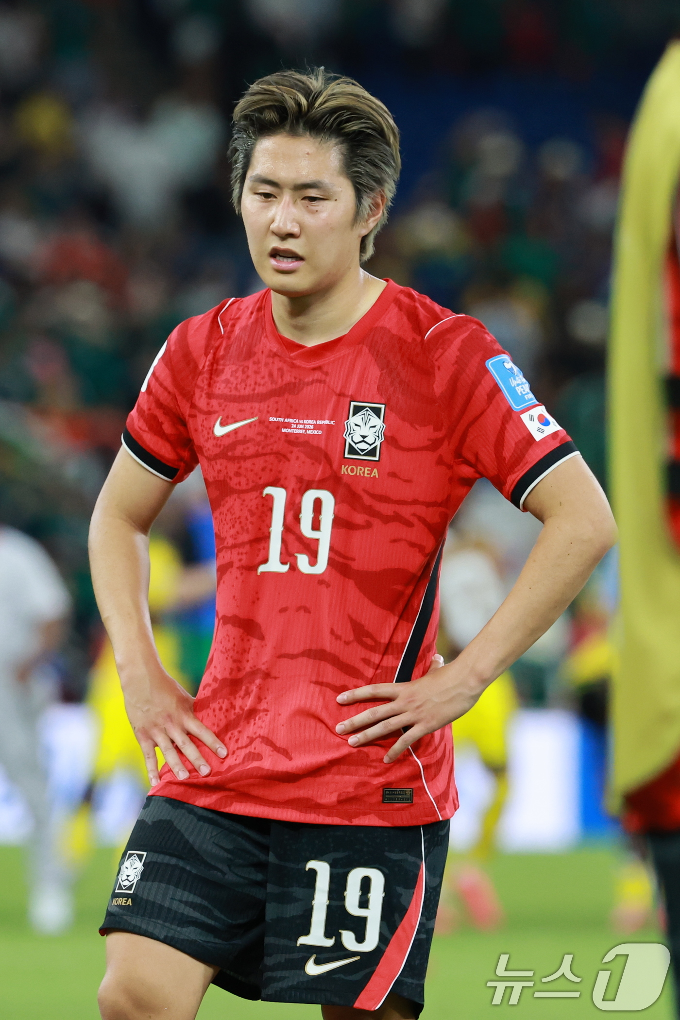 (몬테레이(멕시코)=뉴스1) 임세영 기자 = 대한민국 축구국가대표팀 이강인이 24일(현지시간) 멕시코 몬테레이 스타디움에서 열린 2026 북중미 월드컵 A조 조별리그 3차전 대한민 …