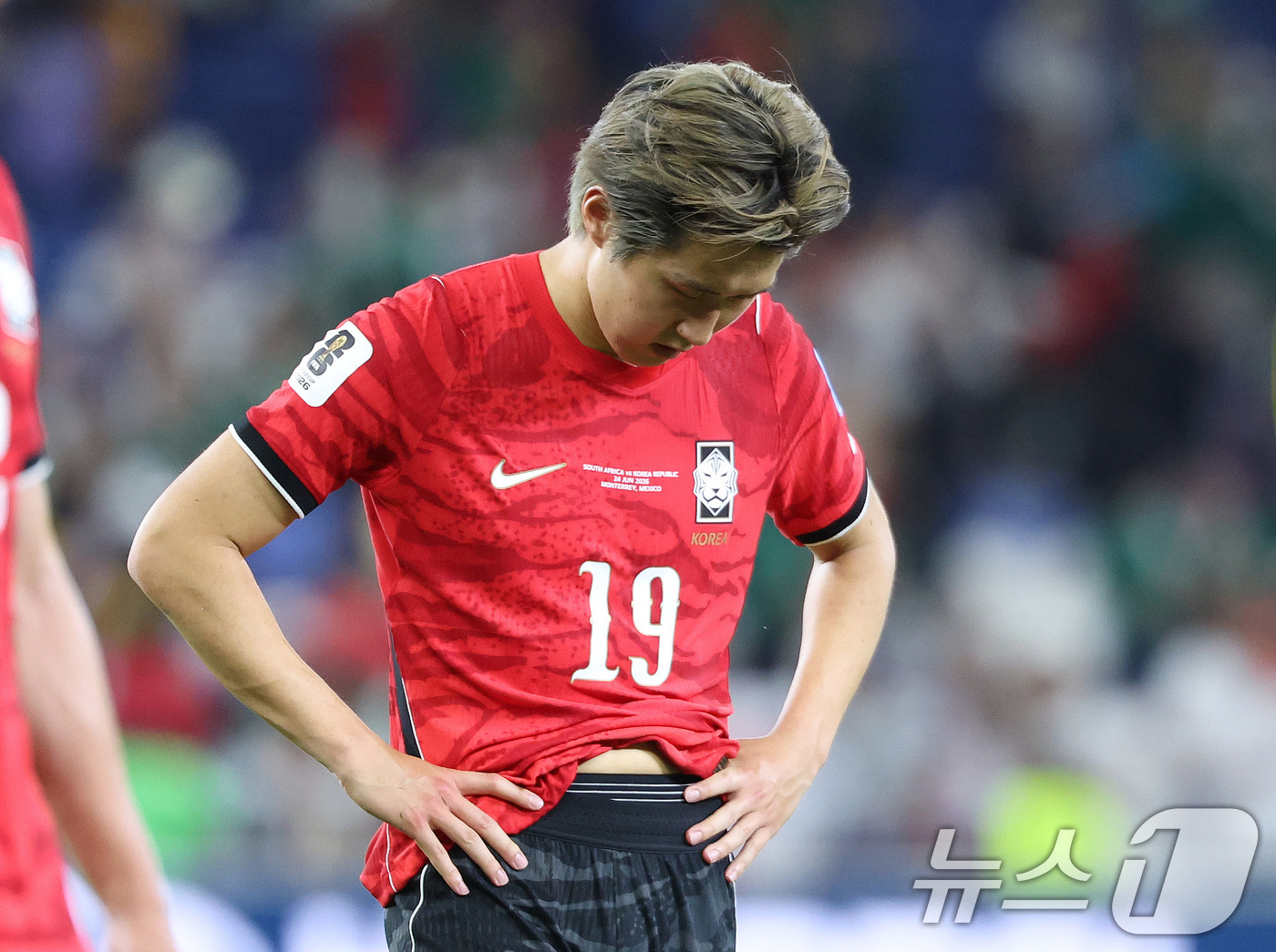 (몬테레이(멕시코)=뉴스1) 박지혜 기자 = 대한민국 축구국가대표팀 이강인이 24일(현지시간) 멕시코 몬테레이 스타디움에서 열린 2026 북중미 월드컵 A조 조별리그 3차전 대한민 …