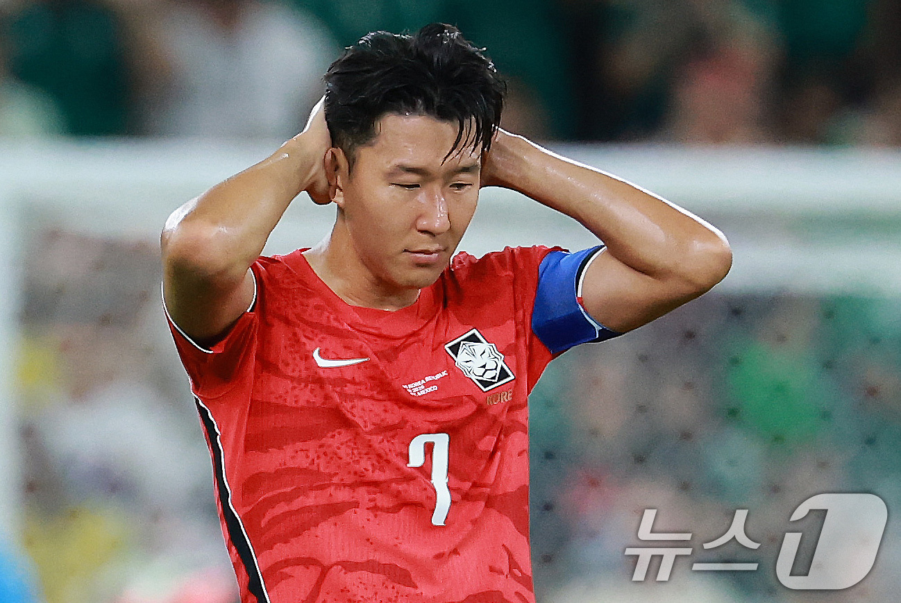 (몬테레이(멕시코)=뉴스1) 임세영 기자 = 대한민국 축구국가대표팀 손흥민이 24일(현지시간) 멕시코 몬테레이 스타디움에서 열린 2026 북중미 월드컵 A조 조별리그 3차전 대한민 …