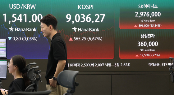 "땡큐 마이크론" 코스피 9030선 회복…SK하닉 15%·삼전 6% [장중시황]
