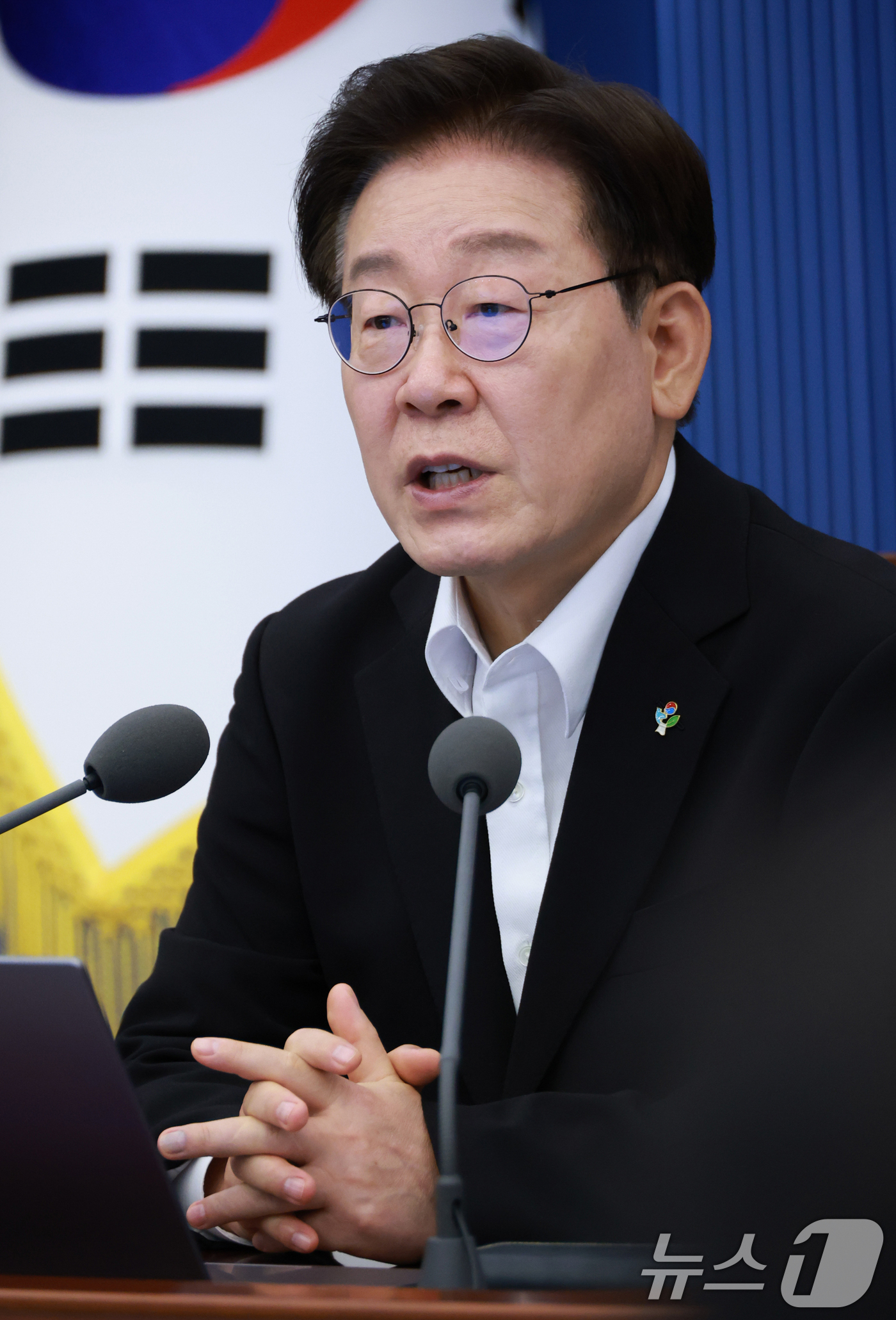 (서울=뉴스1) 허경 기자 = 이재명 대통령이 25일 청와대에서 열린 수석보좌관회의에서 발언하고 있다. 2026.6.25/뉴스1