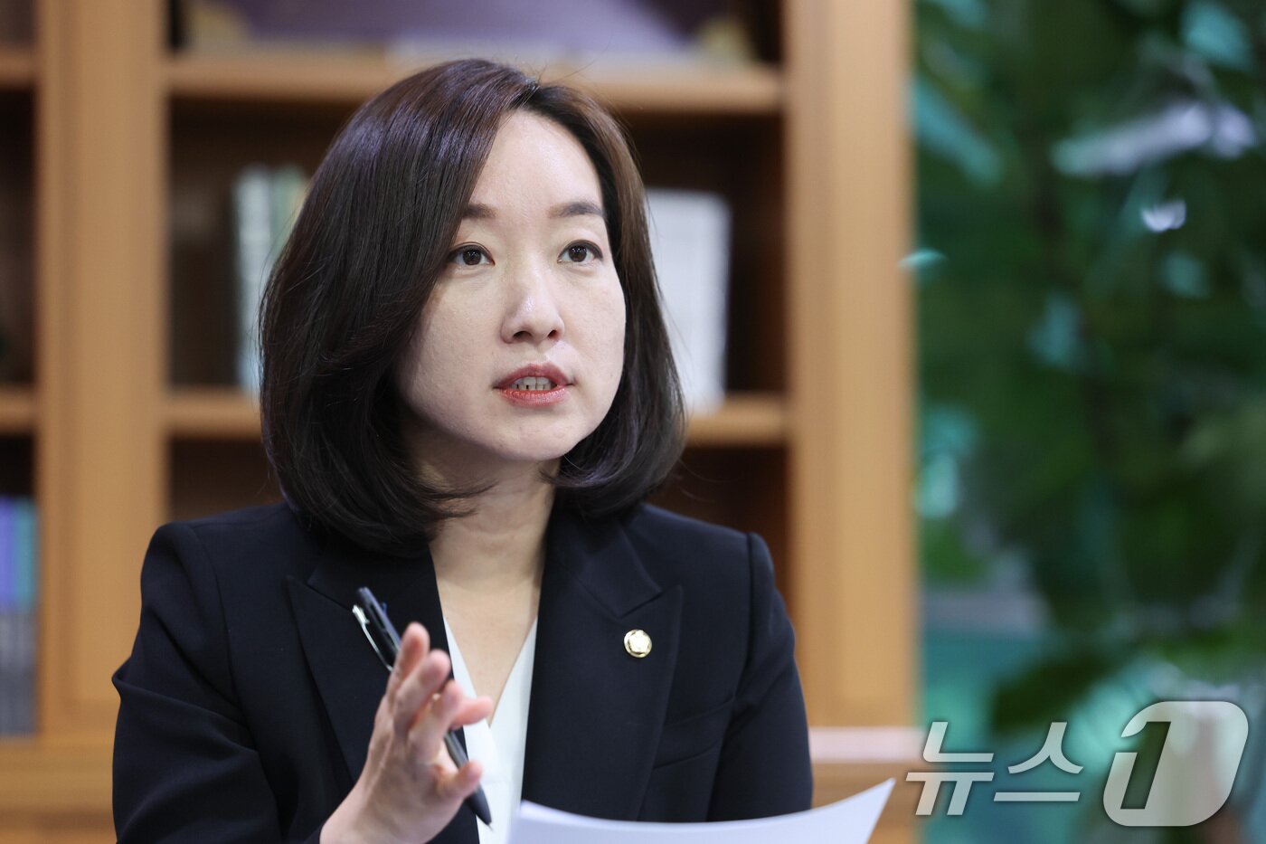 본문 이미지 - 전은수 더불어민주당 의원이 25일 서울 여의도 국회 의원회관에서 뉴스1과 인터뷰를 하고 있다. 2026.6.25 ⓒ 뉴스1 신웅수 기자