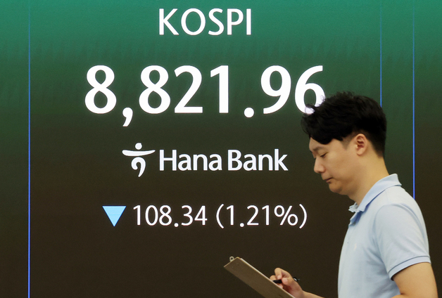 코스피 1%대 하락 출발