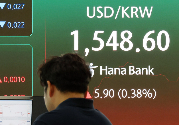 달러·원 환율 , 5일 연속 올라 1,550원 근접