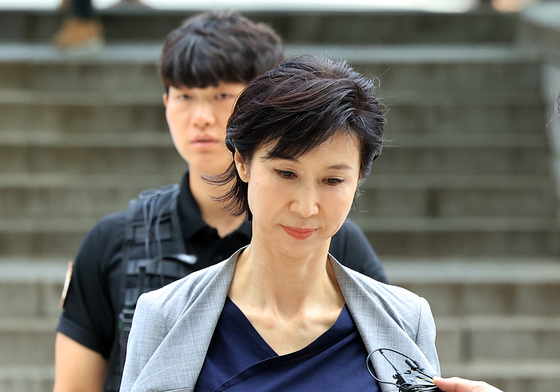 서울고등법원 출석하는 노소영 관장