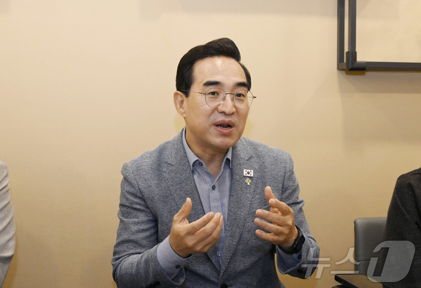 (서울=뉴스1) = 박홍근 기획예산처 장관이 26일 오후 서울 중구 아리연에서 열린 \'통합재정사업 평가단 간담회\'에서 말하고 있다. (기획예산처 제공. 재판매 및 DB금지) 2 …