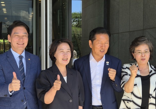 정청래, 양평서 추미애·한민수 만나