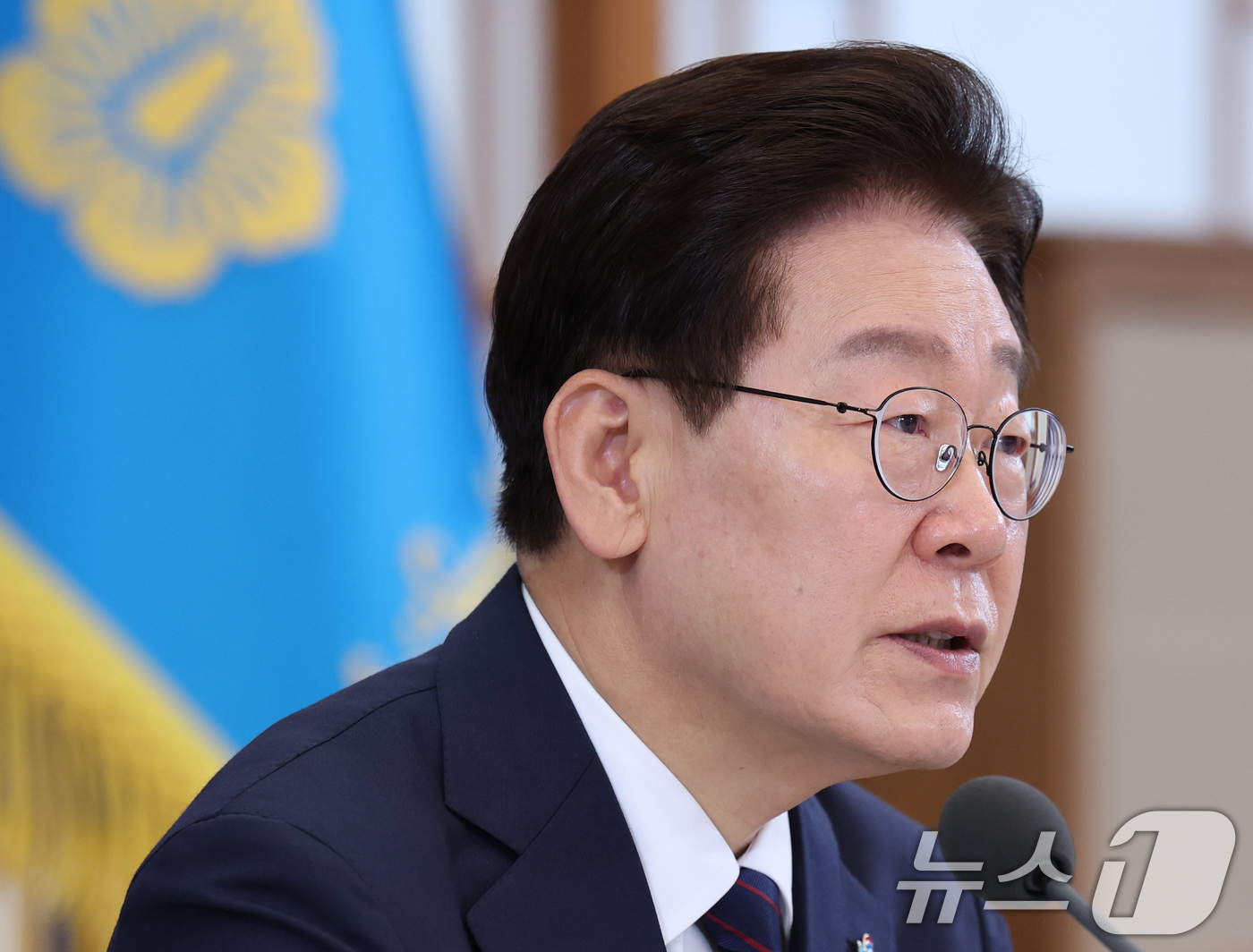 (서울=뉴스1) 이재명 기자 = 이재명 대통령이 26일 청와대에서 열린 미래 新안보 혁신기업 육성 전략회의에서 발언하고 있다. 2026.6.26/뉴스1