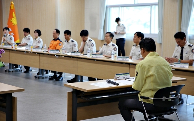 신용한 충북지사 당선인, 괴산소방서 찾아 현안 청취