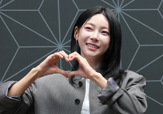 김민지 '귀멸의 칼날: 전집중展' 전시회 참석