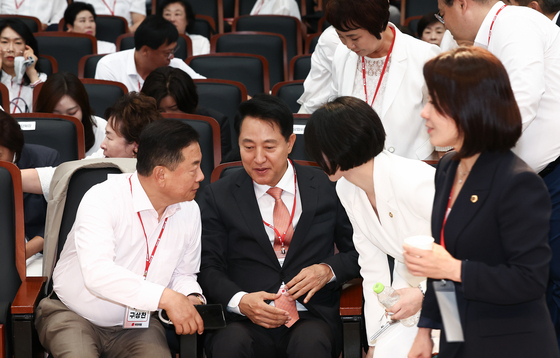 국힘 서울시장 지방선거 당선자 워크숍 참석한 오세훈 시장