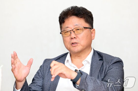 본문 이미지 - 한영성 효성중공업 연구소장이 26일 경기 안양시 동안구 효성 안양공장 기술원에서 뉴스1과 인터뷰를 하고 있다./뉴스1 김영운 기자