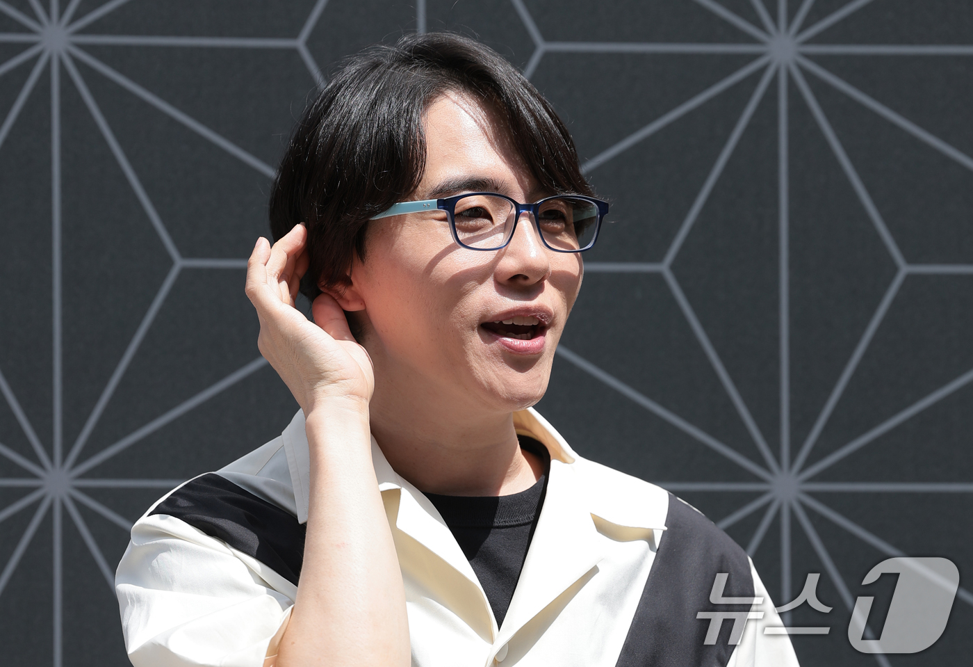(서울=뉴스1) 권현진 기자 = 성우 남도형이 26일 서울 성동구 에스팩토리에서 열린 ‘귀멸의 칼날: 전집중展’ 전시회에 참석해 포즈를 취하고 있다. 2026.6.26/뉴스1