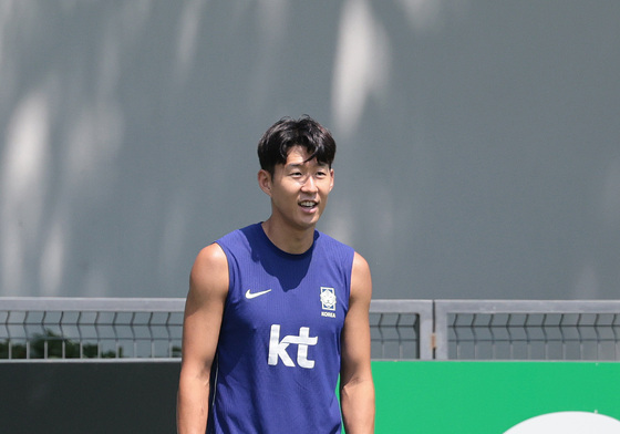 훈련하는 손흥민