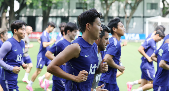 '달리는 대한민국 축구대표팀'