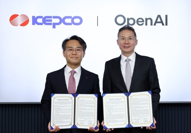 한전, 오픈AI와 에너지 AI 전환 협력 MOU…"에너지 산업 AI 표준 주도"