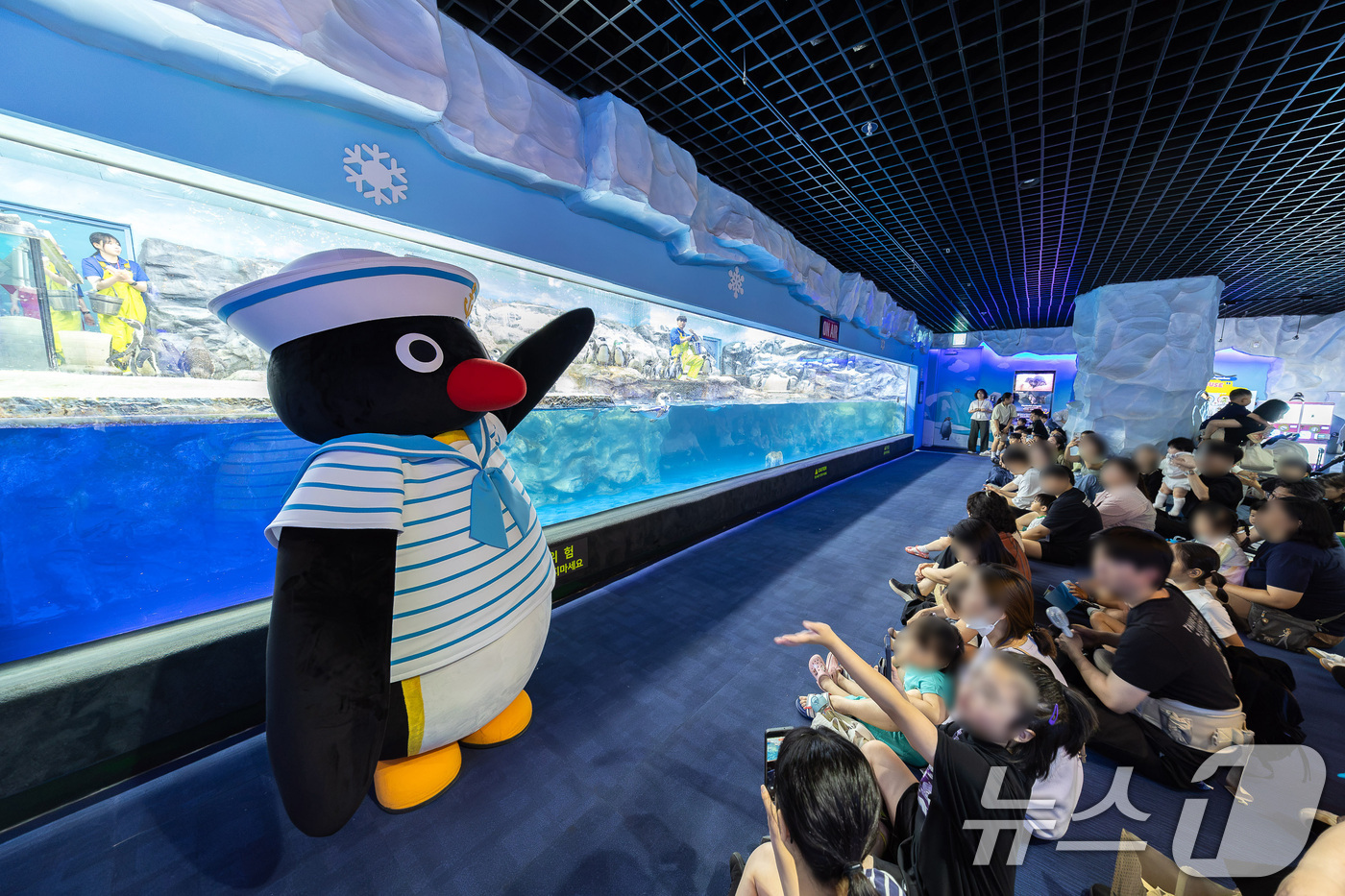 (서울=뉴스1) = 롯데월드 아쿠아리움은 글로벌 IP(지식재산권) ‘핑구(Pingu)’와 손잡고 오는 8월 31일까지 여름 시즌 축제 ‘눗눗! 캡틴 핑구와 대항해’를 운영한다고 2 …