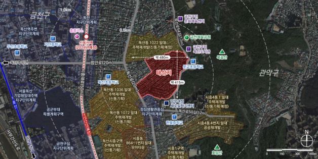 금천 독산2동 신통기획 대상지 확정…2600가구 대단지 조성