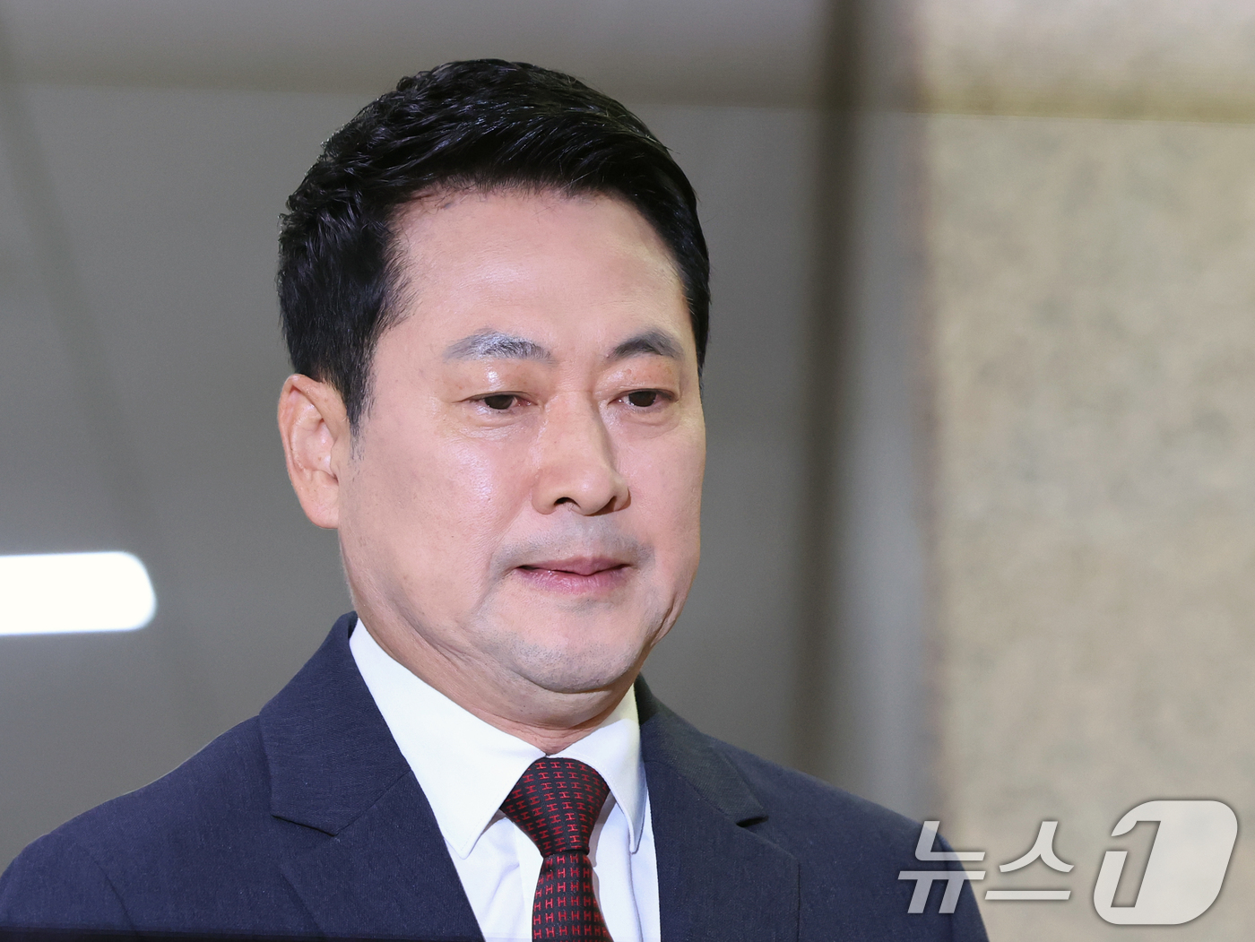 (서울=뉴스1) 황기선 기자 = 장동혁 국민의힘 대표가 29일 오전 서울 여의도 국회에서 열린 최고위원회의에 참석하고 있다.  2026.6.29/뉴스1