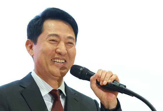 활짝 웃는 오세훈 서울시장
