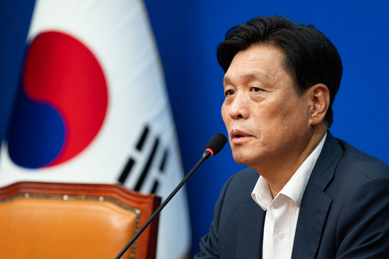 조승래 전 민주당 사무총장, 퇴임 기자간담회