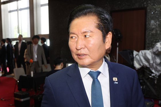 의총 참석하는 정청래 전 대표