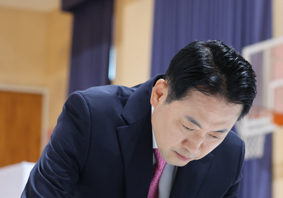 장동혁 대표의 투표
